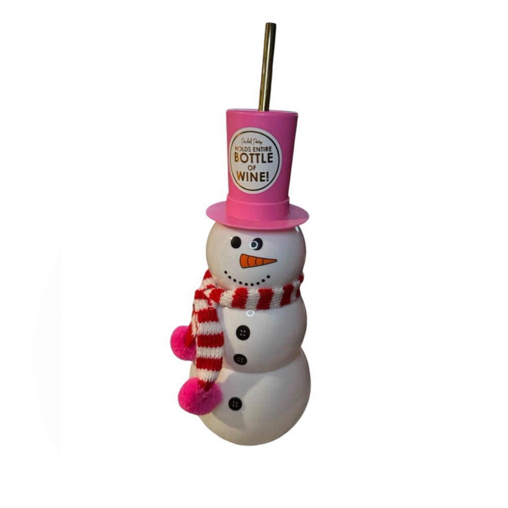 WHITE THE SNOWMAN JUMBO SIPPER CUP NWOT